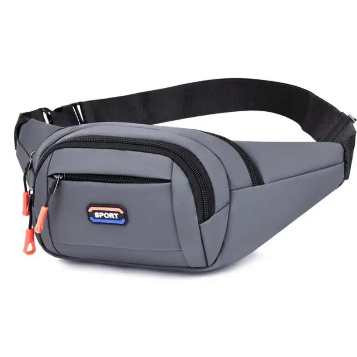 GENERICO - Canguro de Hombre Riñonera Deportiva Sport Alta Calidad Deportes Gris