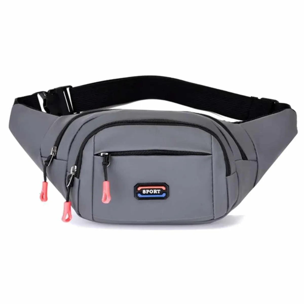 GENERICO - Riñonera Deportiva de 3 Bolsillos para Hombre Mujer Canguro de Viajes