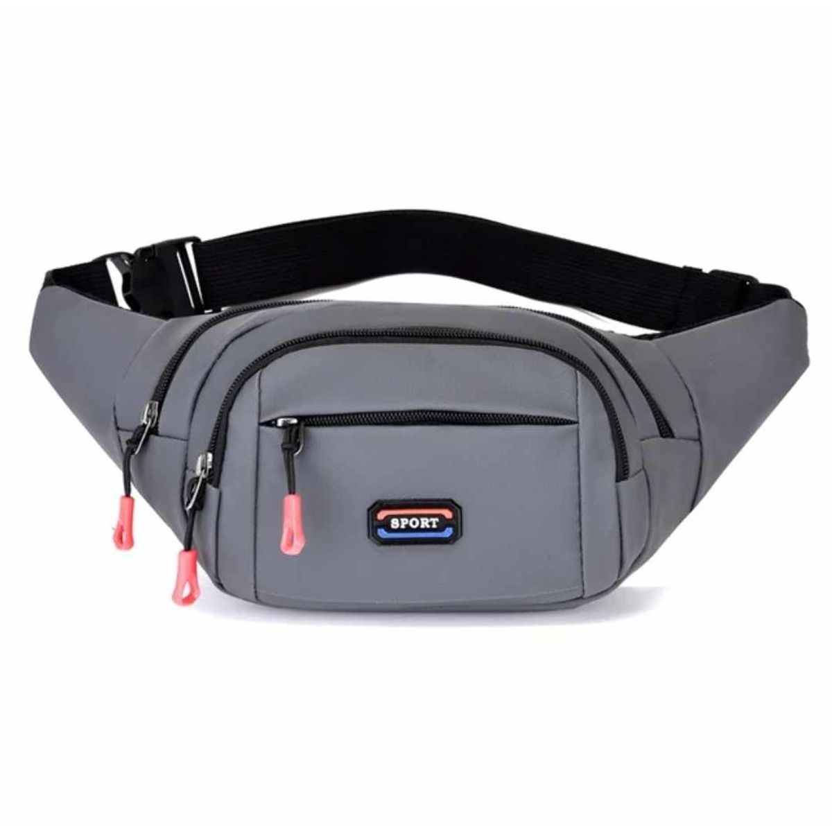 GENERICO - Riñonera Deportiva de 3 Bolsillos para Hombre Mujer Canguro de Viajes