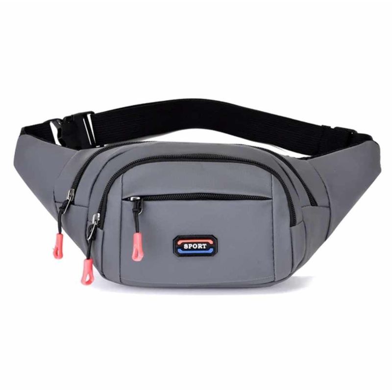 GENERICO - Riñonera Deportiva de 3 Bolsillos para Hombre Mujer Canguro de Viajes