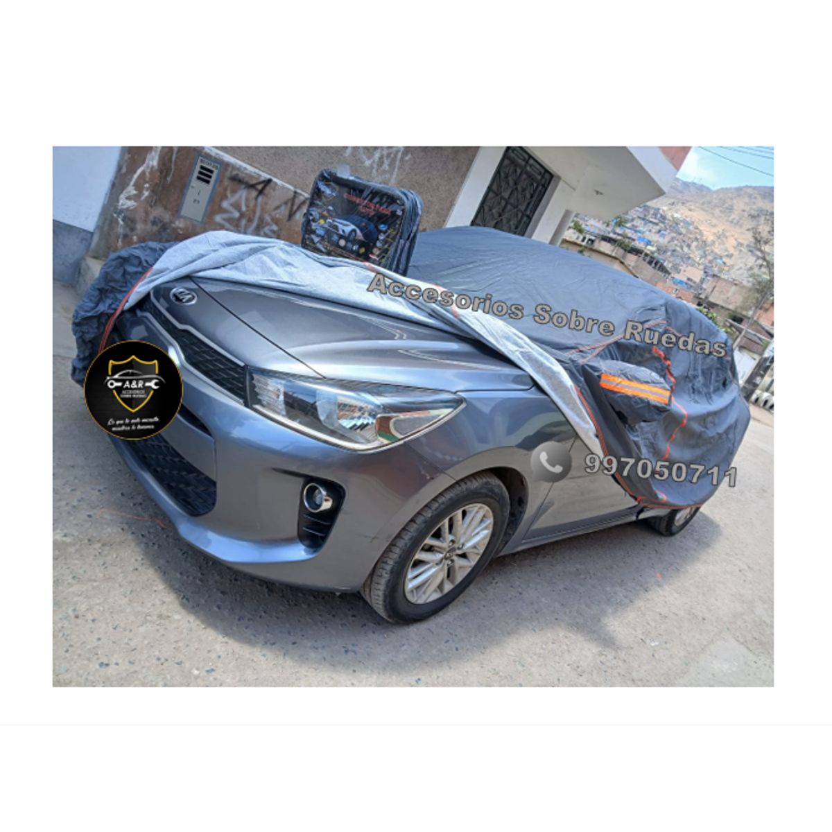 GENERICO - COBERTOR DE AUTO KIA RIO SEDAN Impermeable y Acolchado