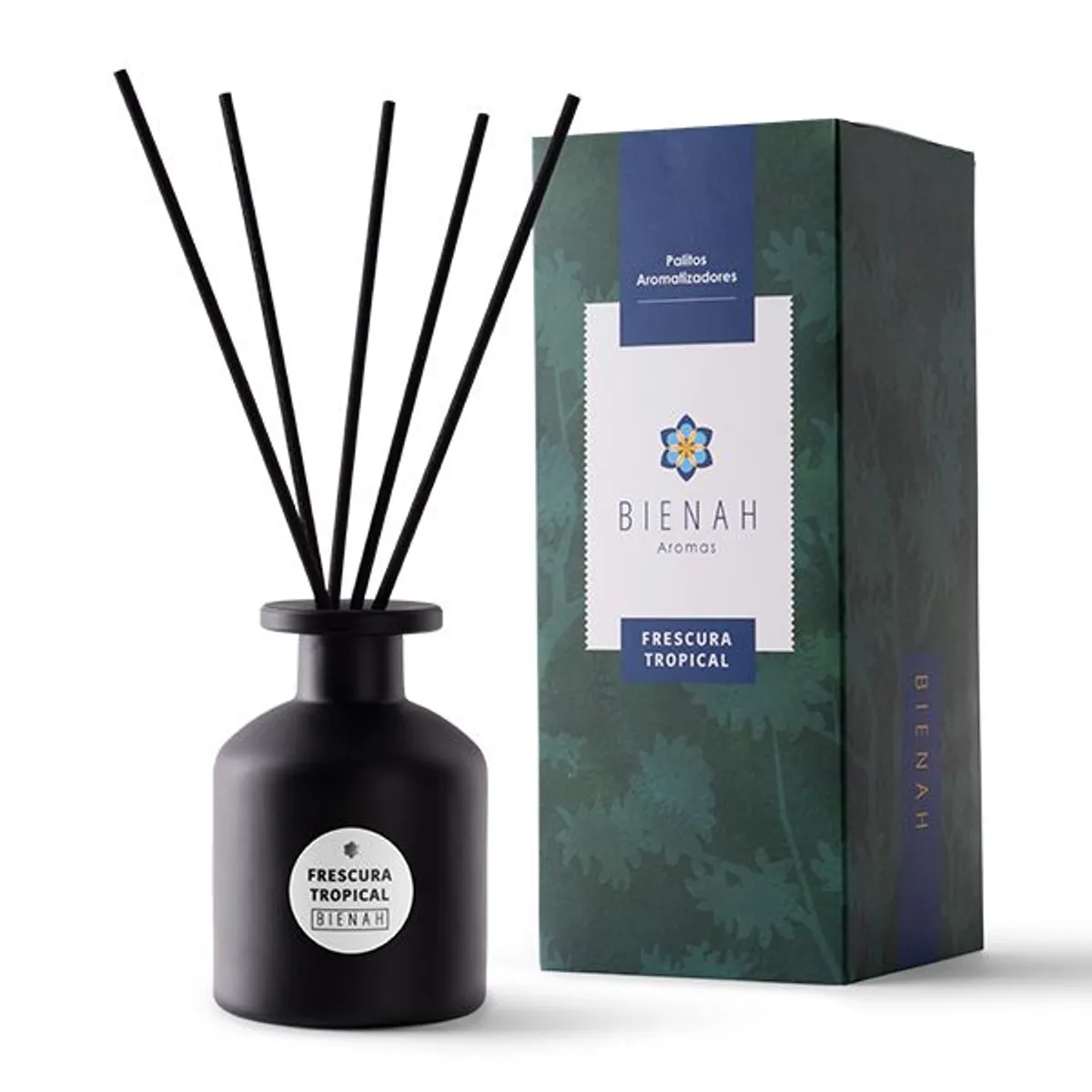 BIENAH - Difusor Palitos Aromatizadores Bienah Frescura Tropical 100 ml Menta & Eucalipto - Aroma