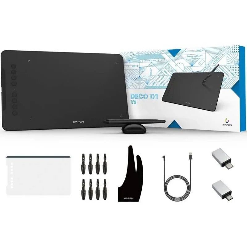 XP-PEN - Tableta grafica digitalizadora xp-pen deco 01 v2