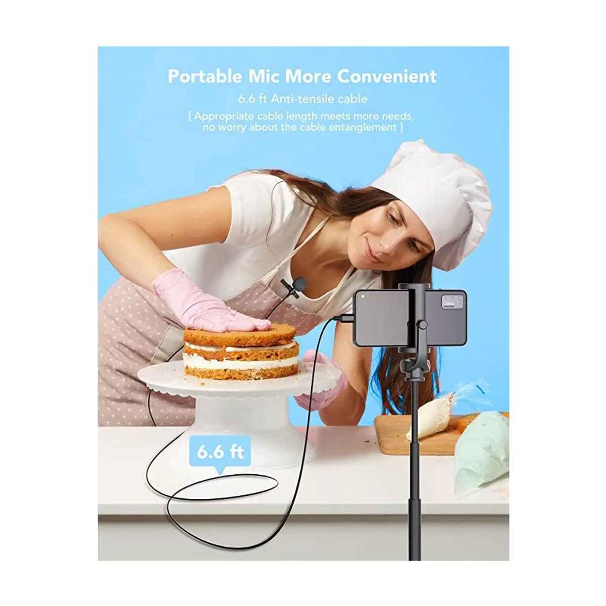 GENERICO - Micrófono Solapero Lavalier Tipo C para Celular y Laptops con Gancho