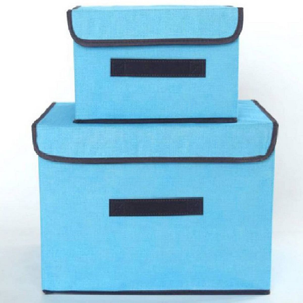 GENERICO - Caja de Almacenamiento con Tapa Portátil Plegable 36x24x23 cm