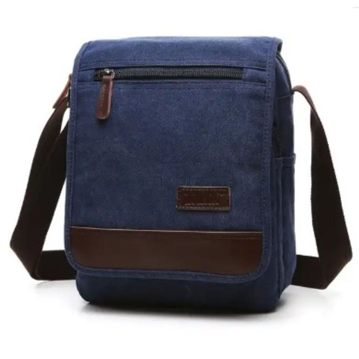 GENERICO - Morral de tela Lona porta documento tablet celular - color AZUL