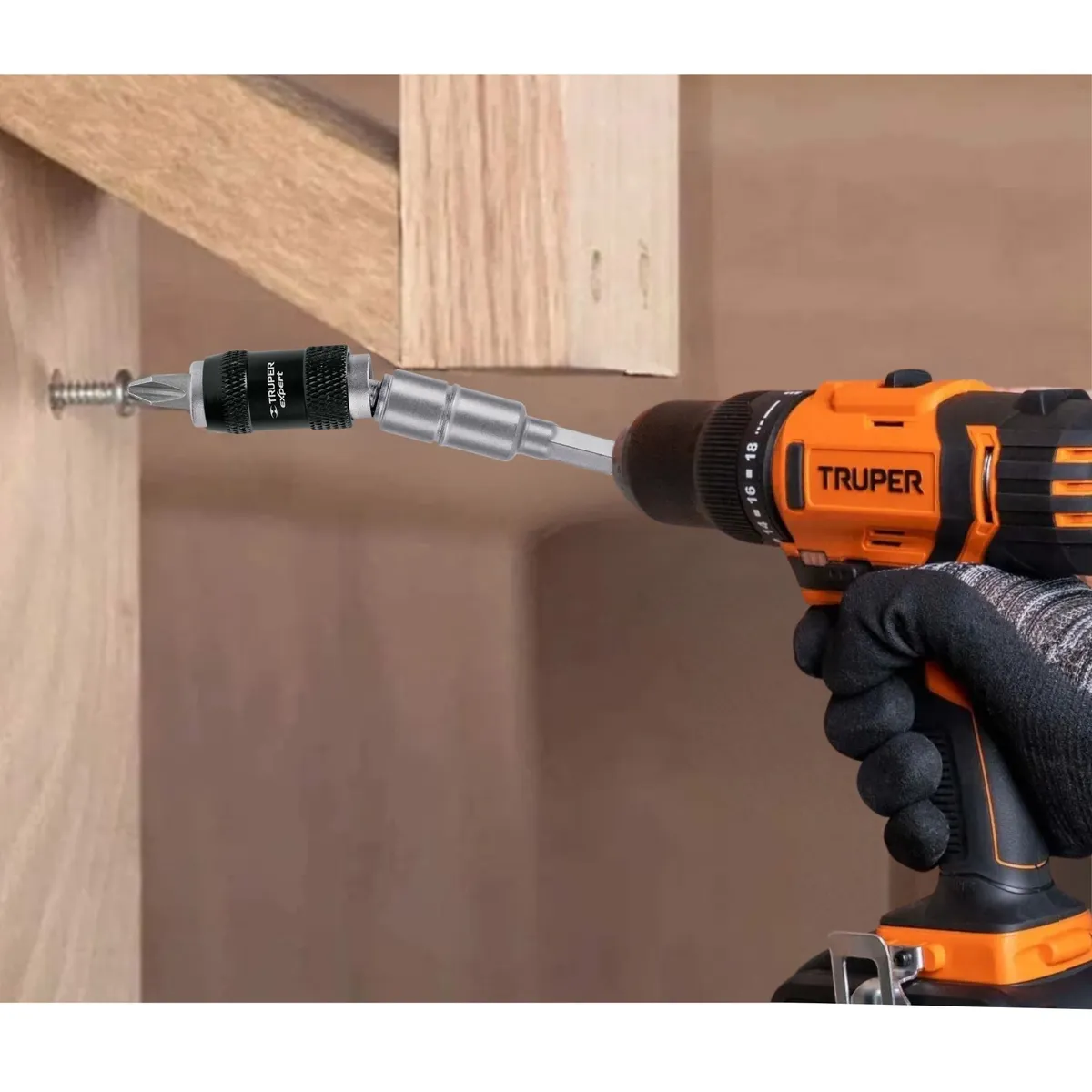 TRUPER - Kit adaptador magnetico brocas y puntas para taladro 106 Pzas Truper