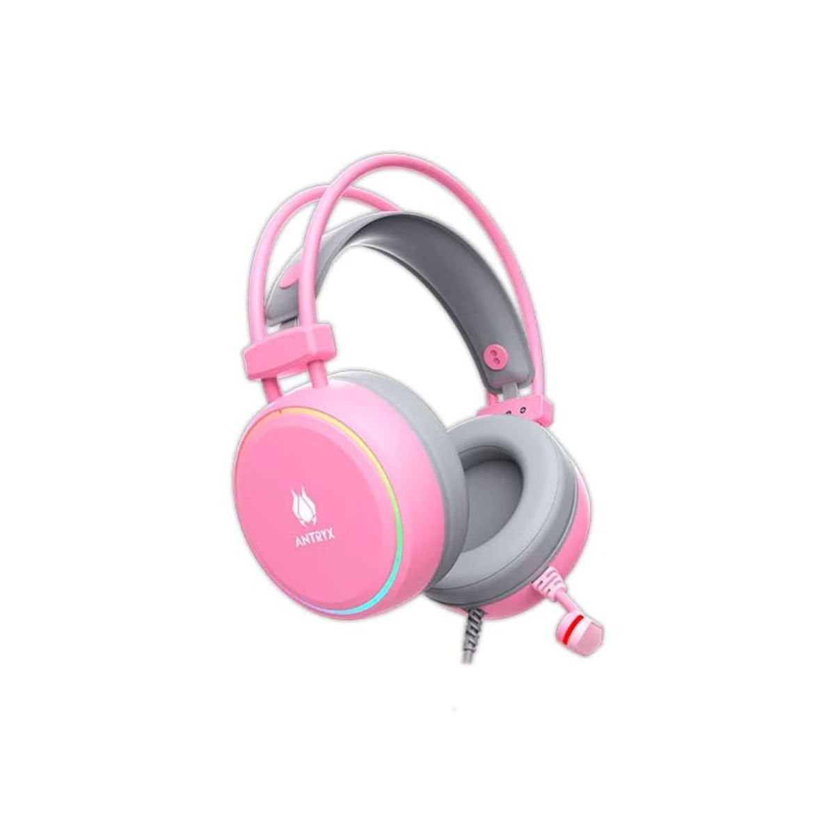 ANTRYX - AUDIFONO ANTRYX KIRBY PINK RGB CON MICROFONO 7.1 VIRTUAL(AGH-7200PI7R)