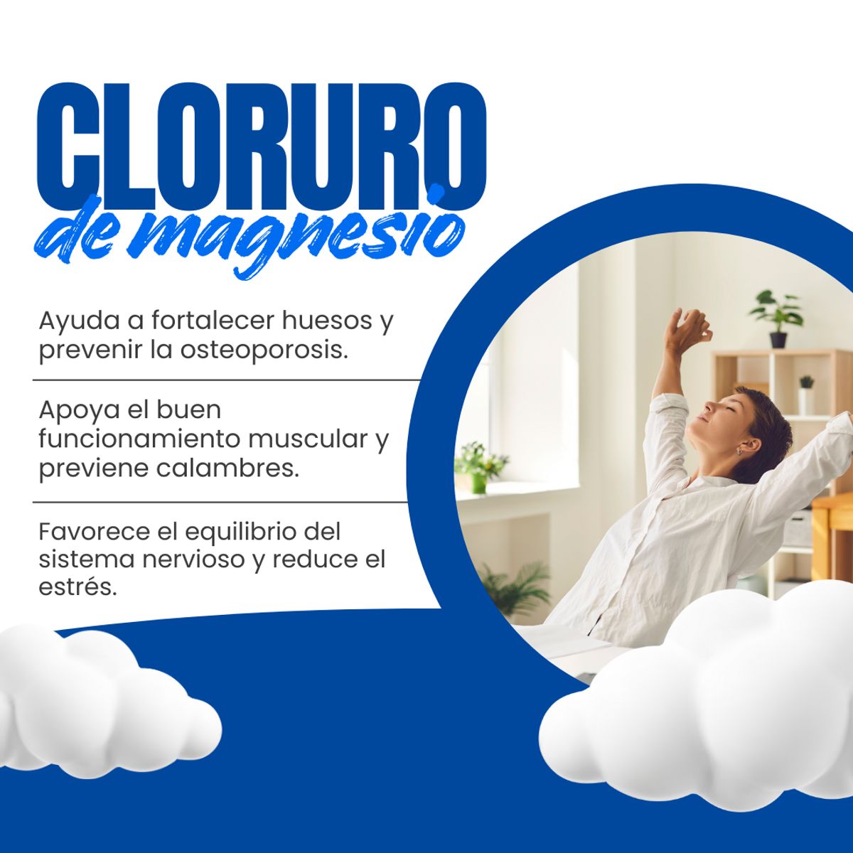 DINOA - Cloruro de Magnesio Cápsulas x 100 Dinoa- Equilibrio, relajación y bienestar