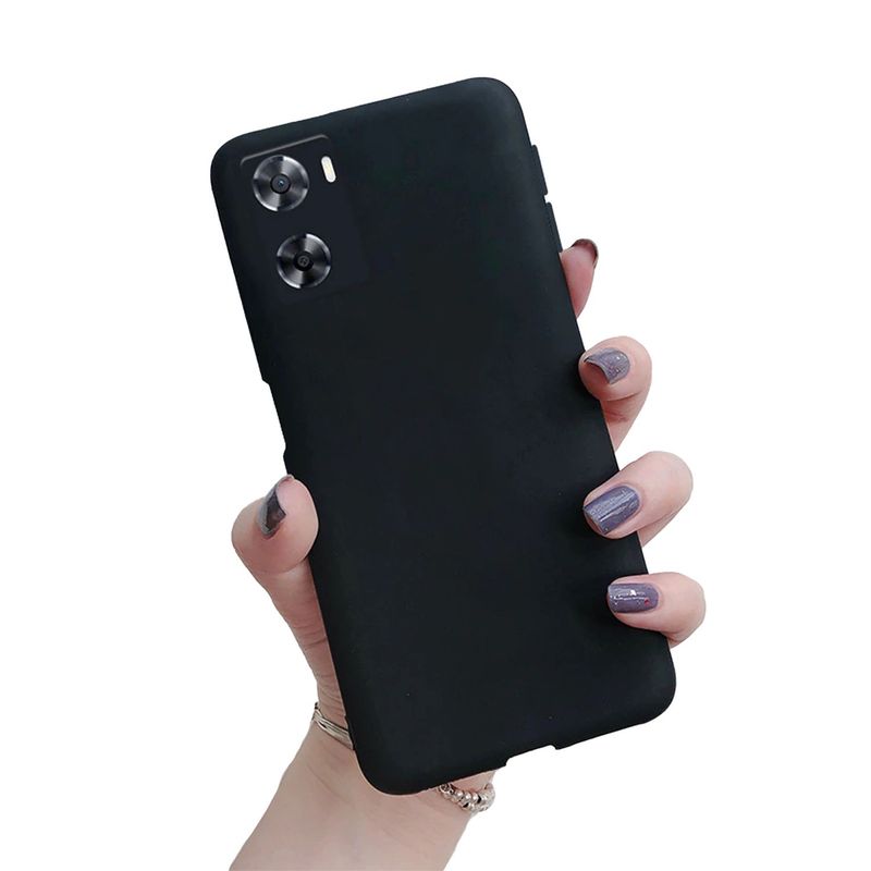 GENERICO - Funda Protector Case OPPO A57 OPPO A77 - MATE NEGRO