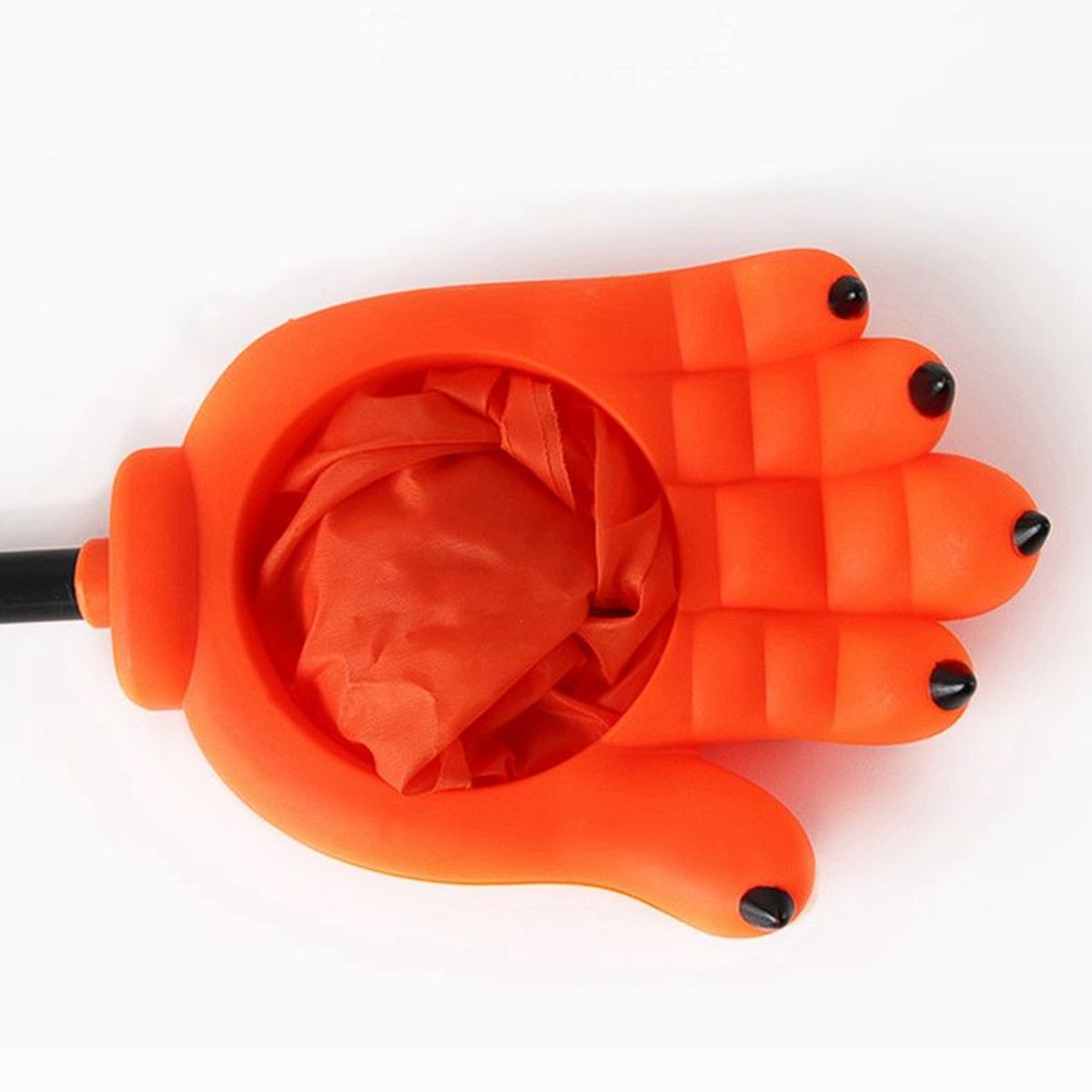 KAST PE - Mano Recolectora Calabaza Naranja de Dulces Halloween + Vela