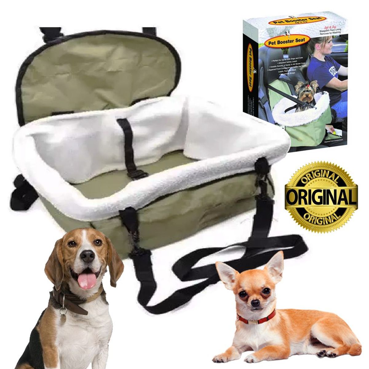 HOLGU - Silla Auto Mascotas Bolso De Transporte Para Perros Canasto