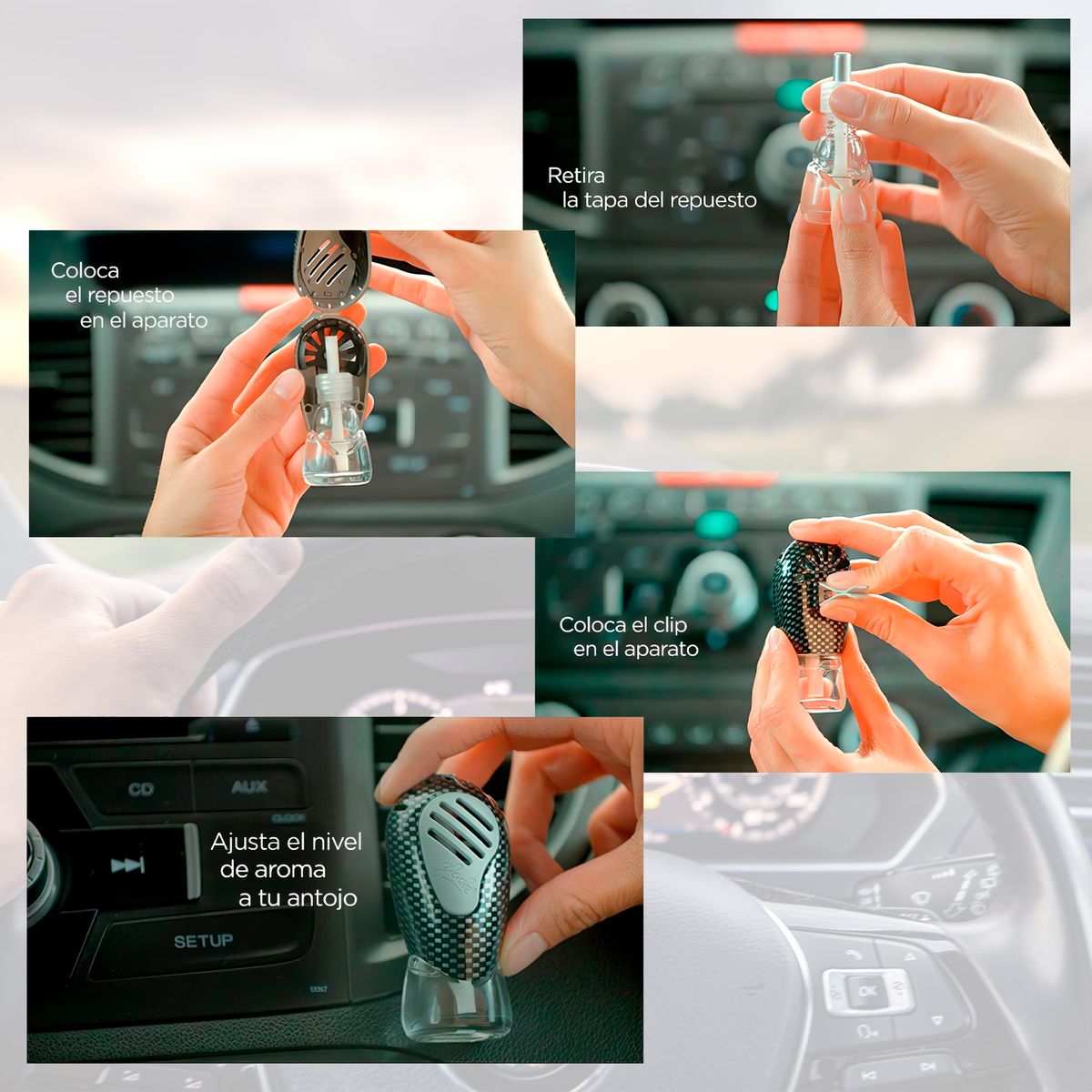 GLADE - Ambientador Glade Auto Sport Lavanda Marina 7ml Lavender