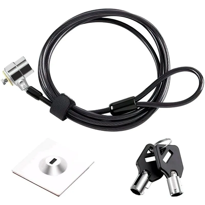 GENERICO - MONTECH - Cable de Seguridad con Placa adhesiva y Llave para Tablet