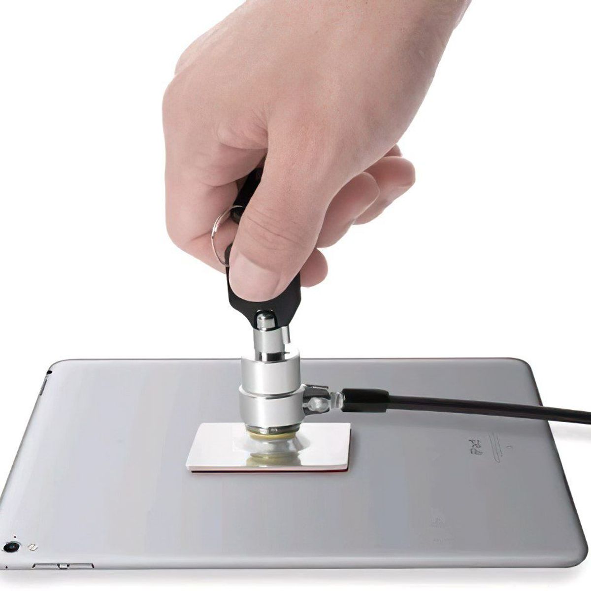 GENERICO - MONTECH - Cable de Seguridad con Placa adhesiva y Llave para Tablet