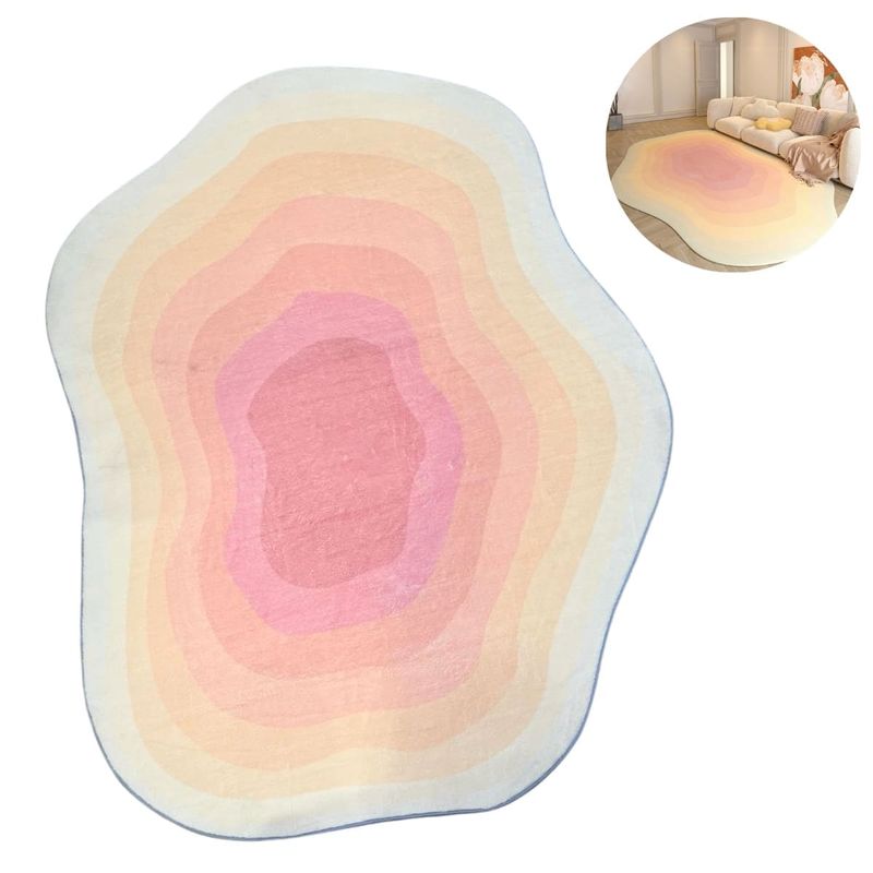 ELMEJORPRECIO - Alfombra Degradado Minimalista Pelo Corto Grande 2M X 14M Tricolor