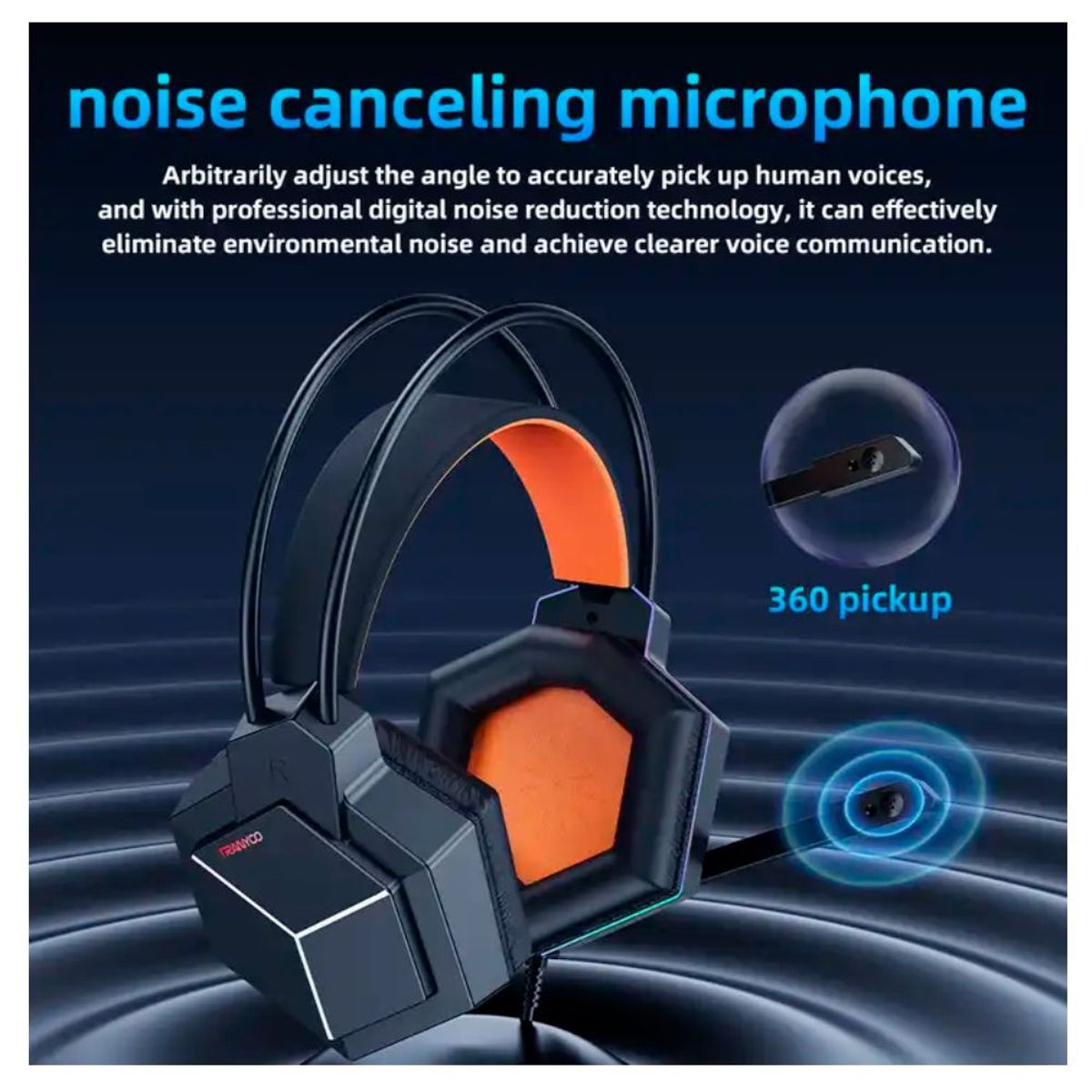 TRANYOO - Auriculares Gamer RGB Tranyoo Con Microfono Para PC PS4 XBOX