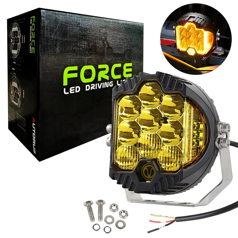 GENERICO - Faro Led Neblinero Premiun 7plg 9v 80v 100W 6000k Ambar 1pcs