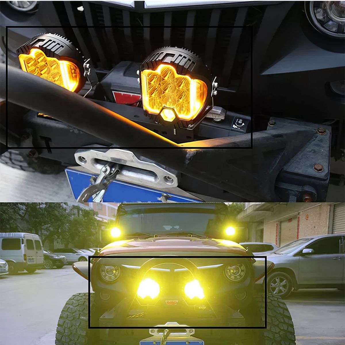 GENERICO - Faro Led Neblinero Premiun 7plg 9v 80v 100W 6000k Ambar 1pcs