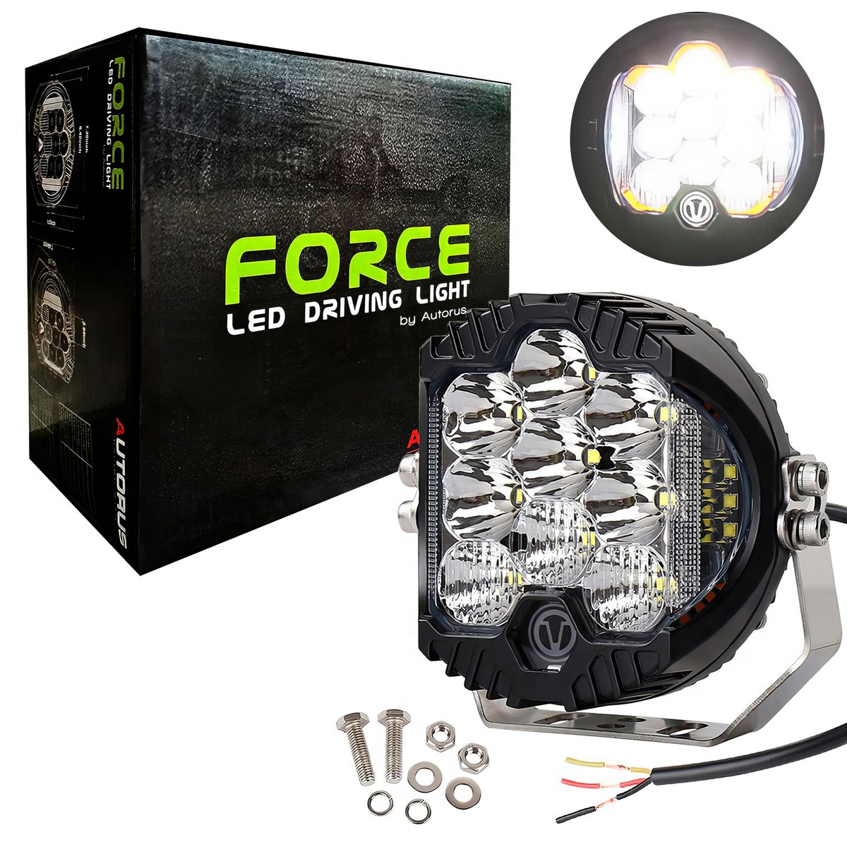 GENERICO - Faro Led Neblinero Premiun 7plg 9v 80v 100W 6000k Blanco 1pcs