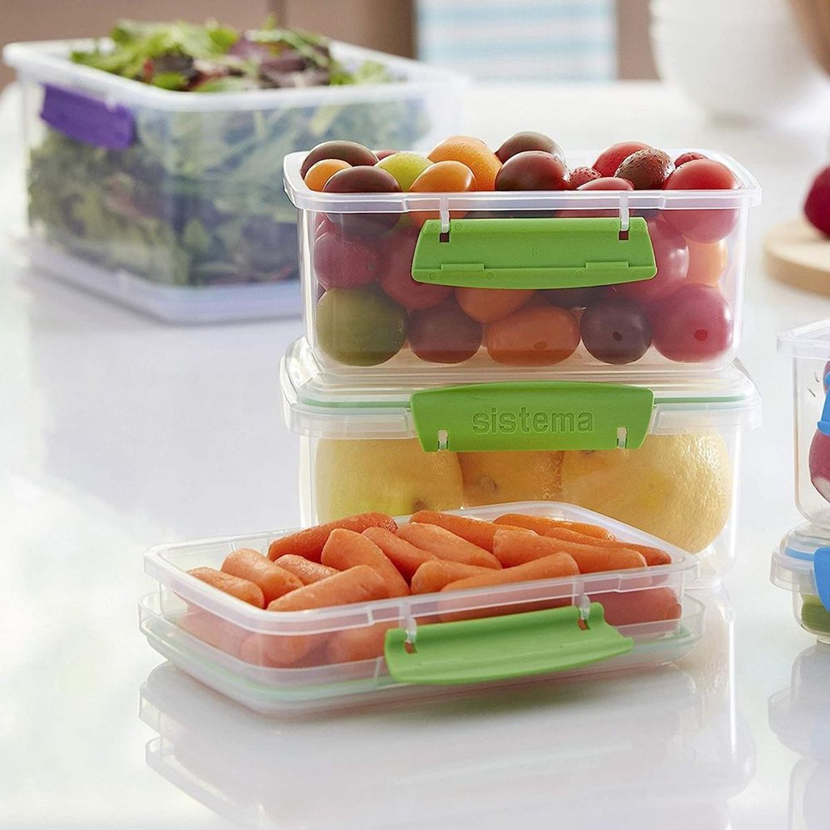 SISTEMA - Juego de 14 Recipientes para Alimentos Sistema 65602ZS