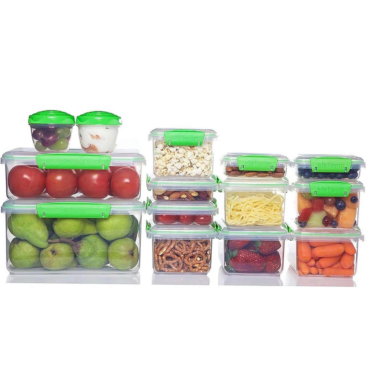 SISTEMA - Juego de 14 Recipientes para Alimentos Sistema 65602ZS