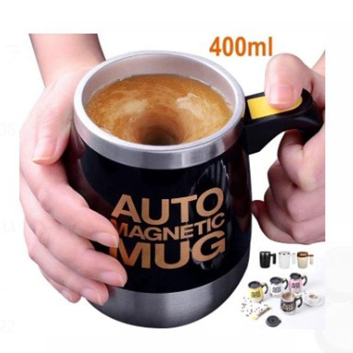 GENERICO - Taza Mezcladora Automática  de Calidad NEGRITO