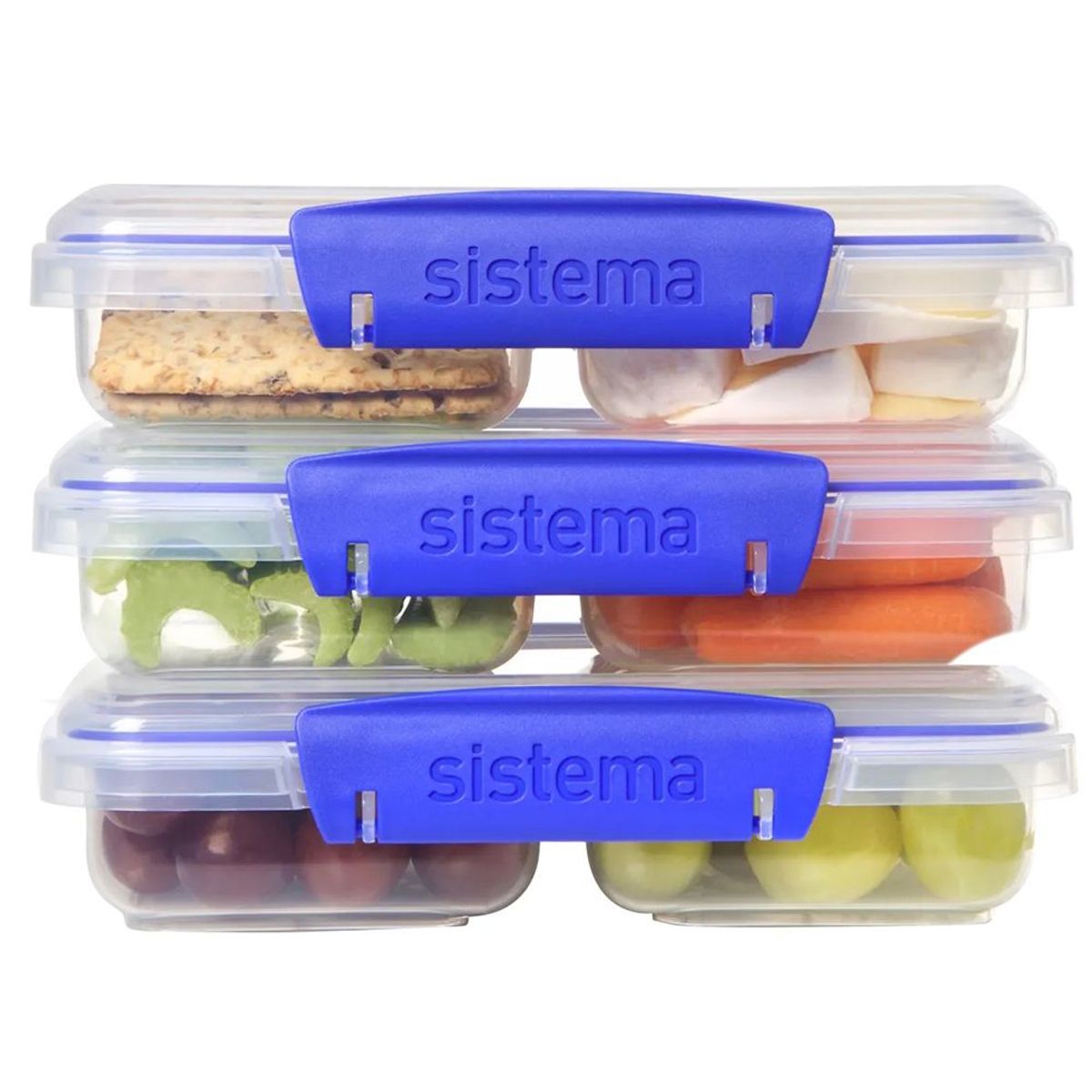 SISTEMA - Juego de 3 Contenedores Pequeño para Alimentos Sistema 1513ZS