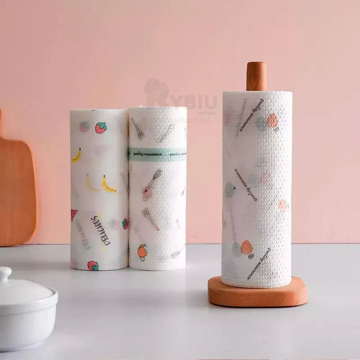 GENERICO - Papel toalla reutilizable paño en rollo x 2