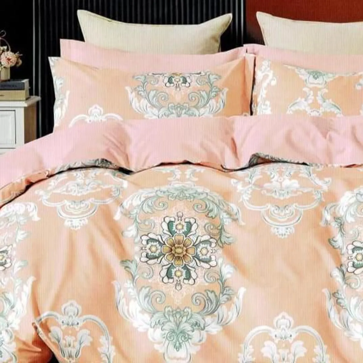 MINGDA - Set de Edredon Invierno 1.5 pz tela con carnero de 5 Piezas