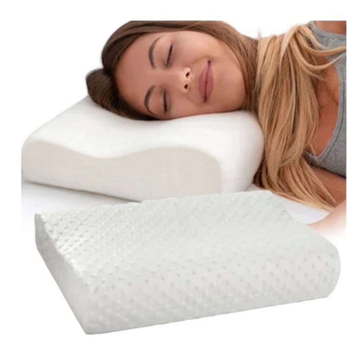 OEM - Almohada Viscoelastica Memory Pillow Funda con cierre.