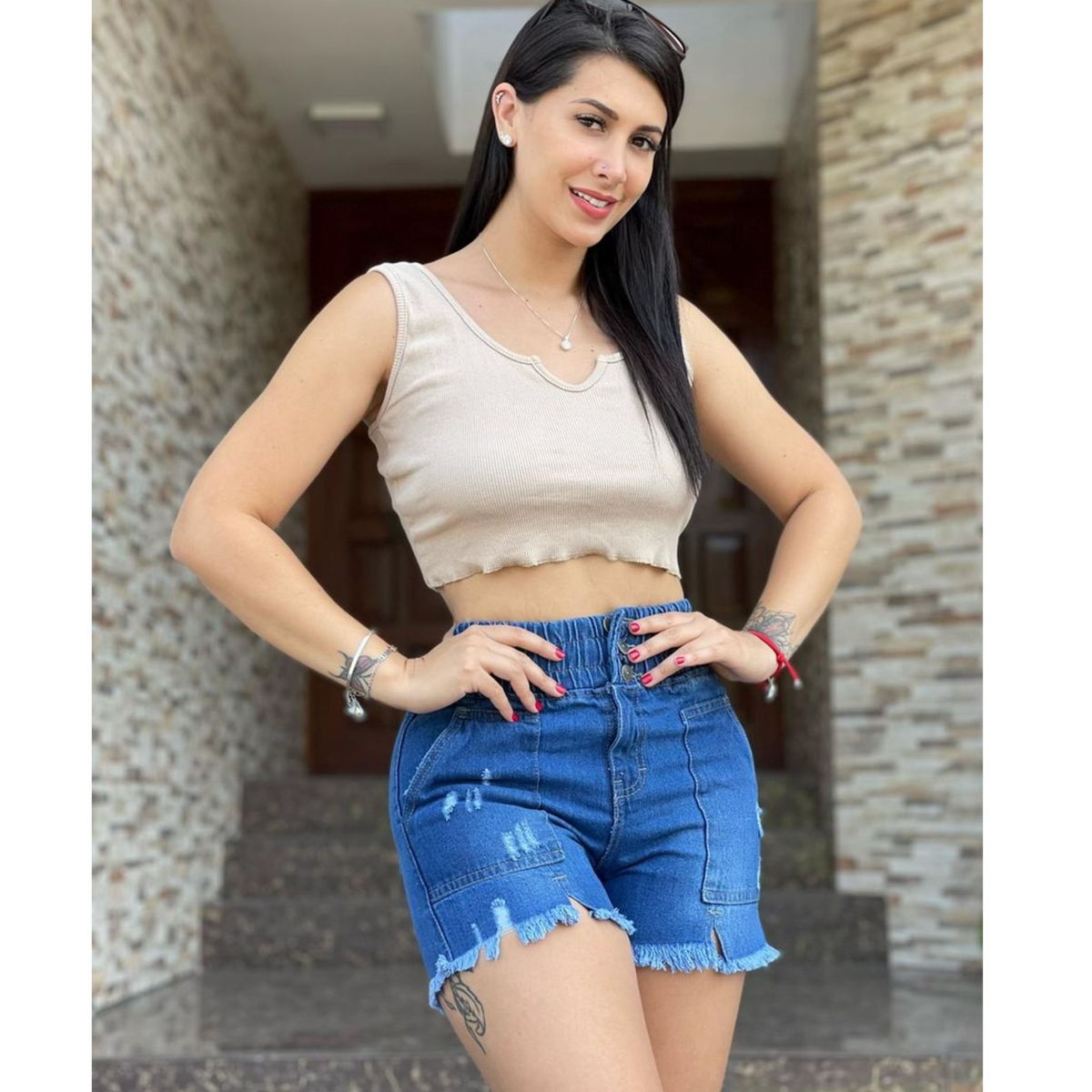 BENCUS JEANS - Short Denim Mujer Pick