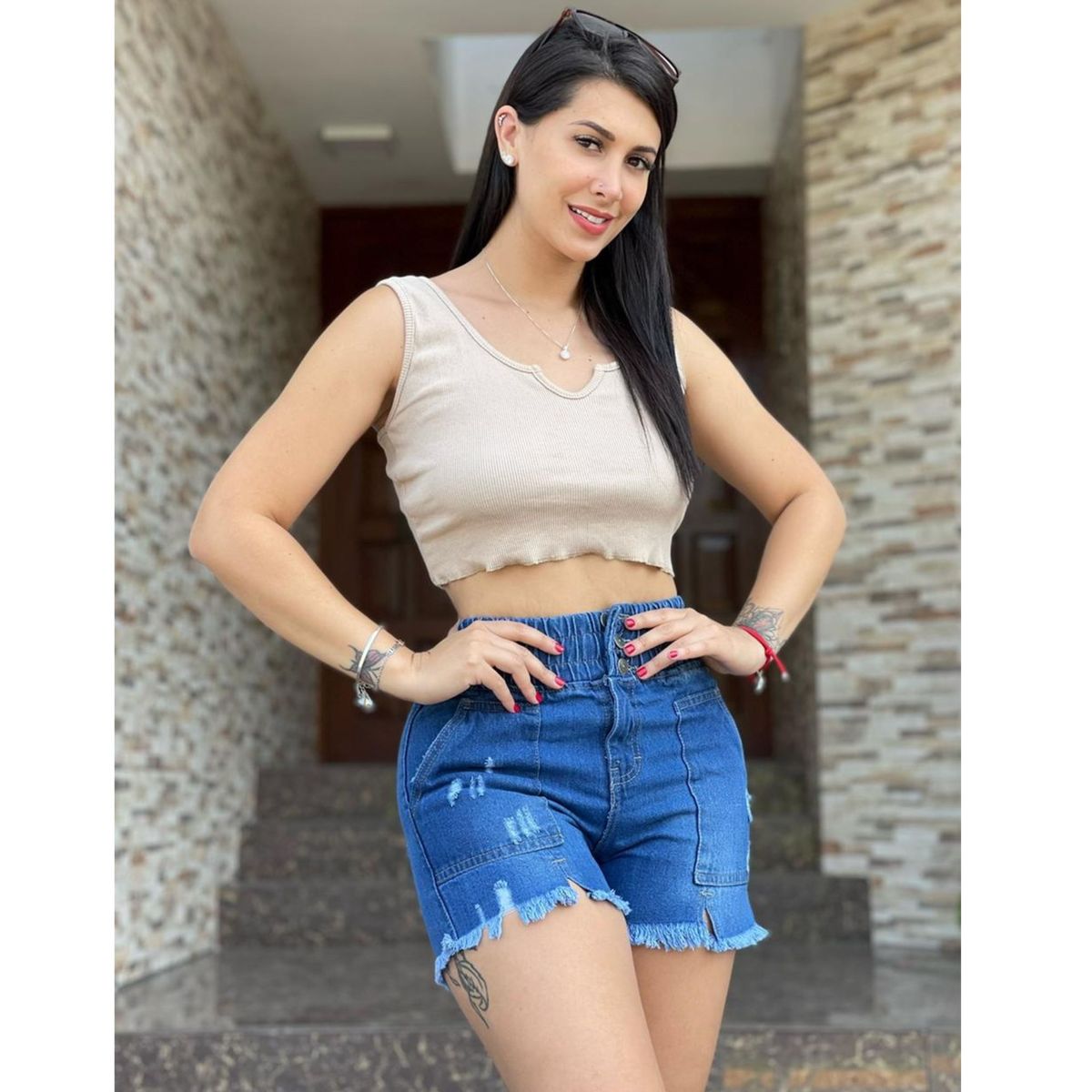 BENCUS JEANS - Short Denim Mujer Pick