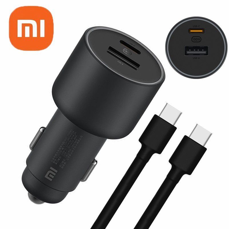 XIAOMI - Cargador de Auto Xiaomi 100W Ultra Rapida Samsung Mac iPhone Huawei