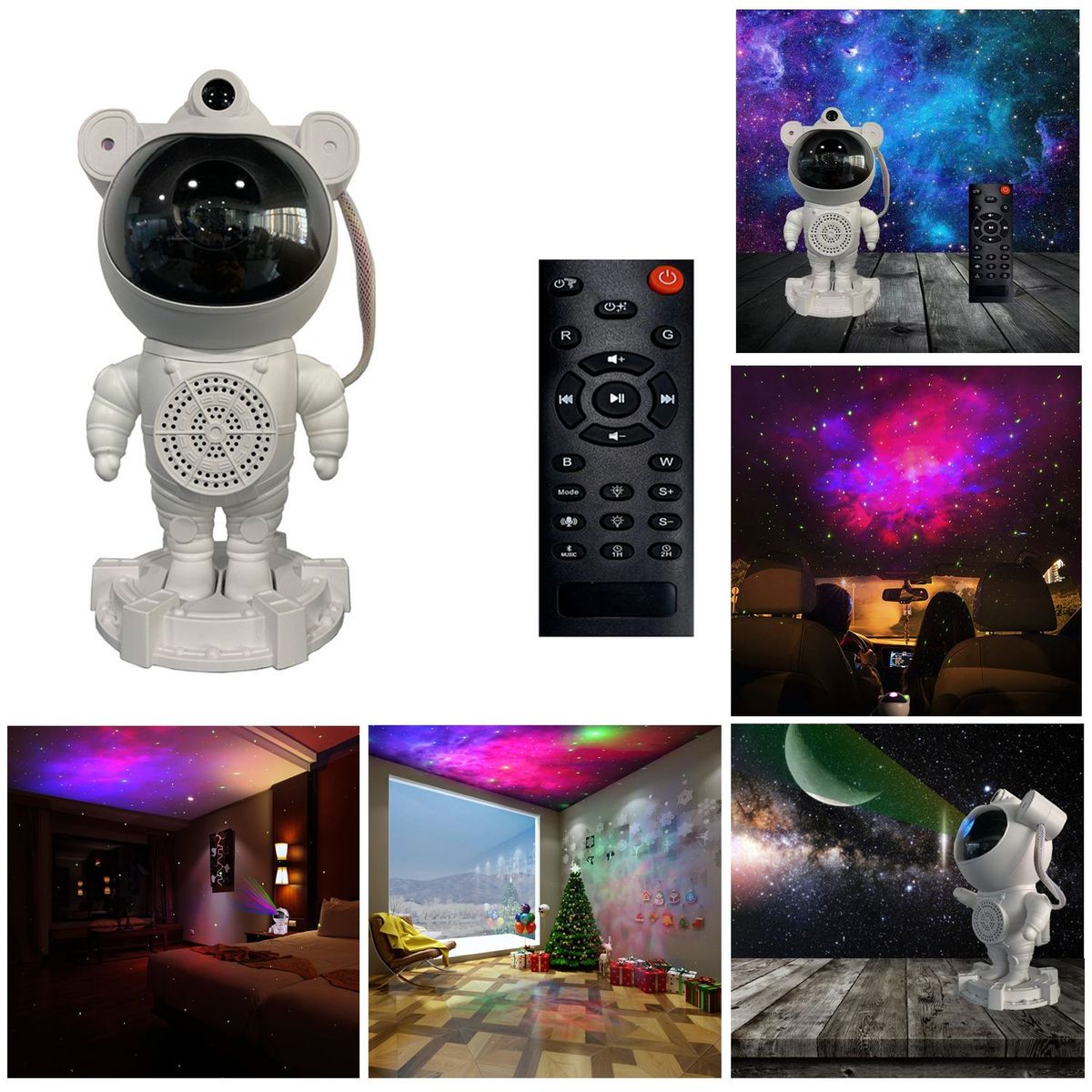 GENERICO - Parlante Proyector De Estrellas Galaxias Y Luna. Modelo 3.0