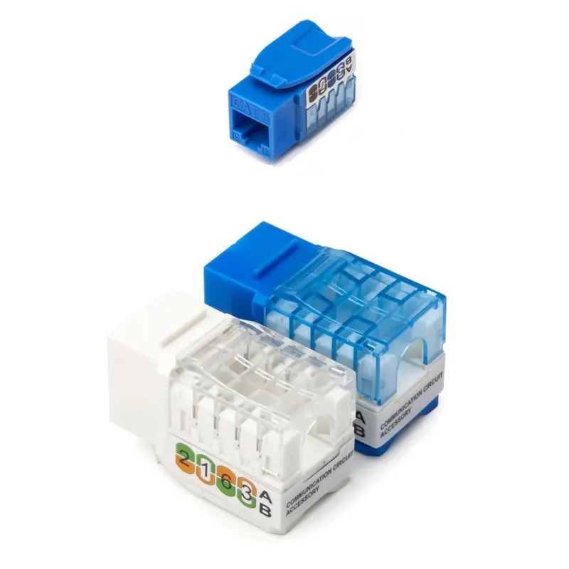 OEM - Jack Keystone RJ45 CAT6 CAT6A CAT5E Conector Modular UTP - AZUL
