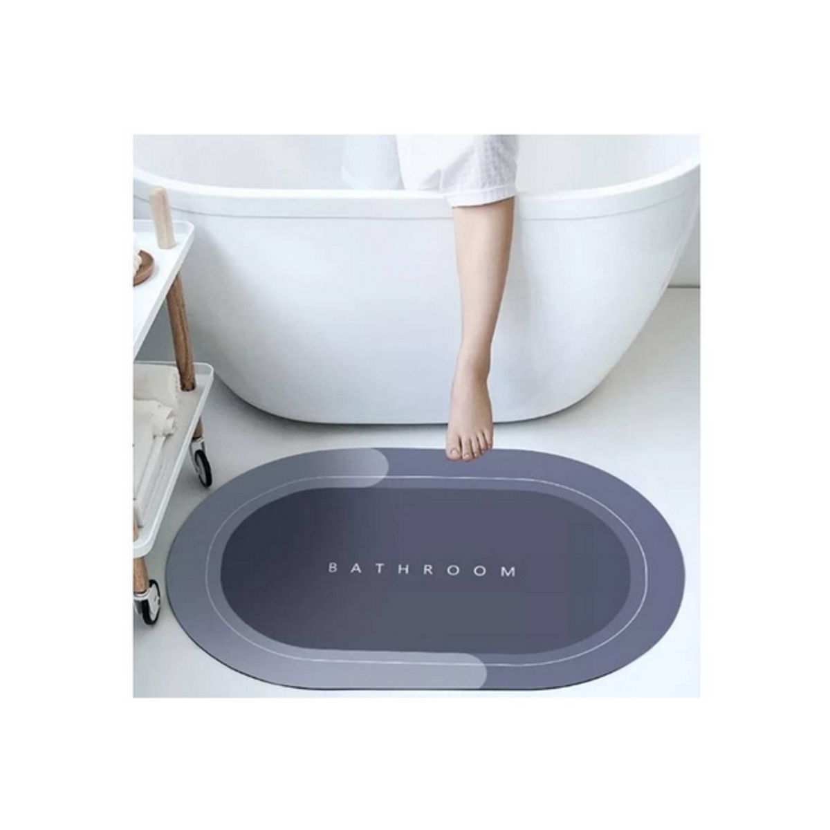 GENERICO - Alfombra de baño tapete absorbente anti deslizante AL AZAR