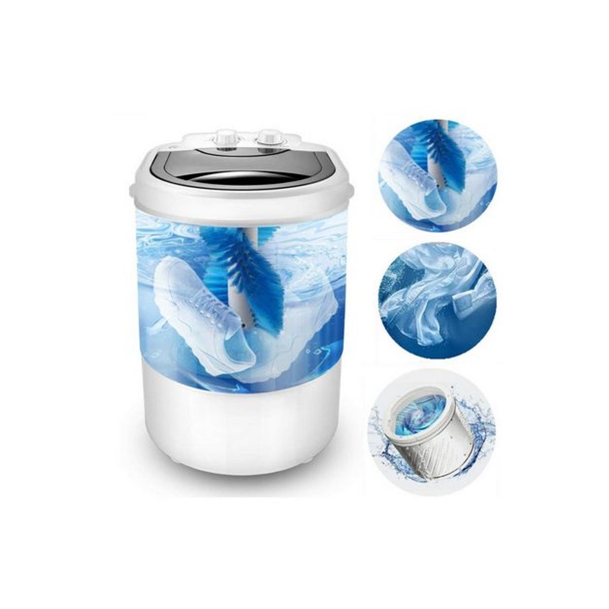 GENERICO - Mini Lavadora Eléctrica Portátil alta calidad