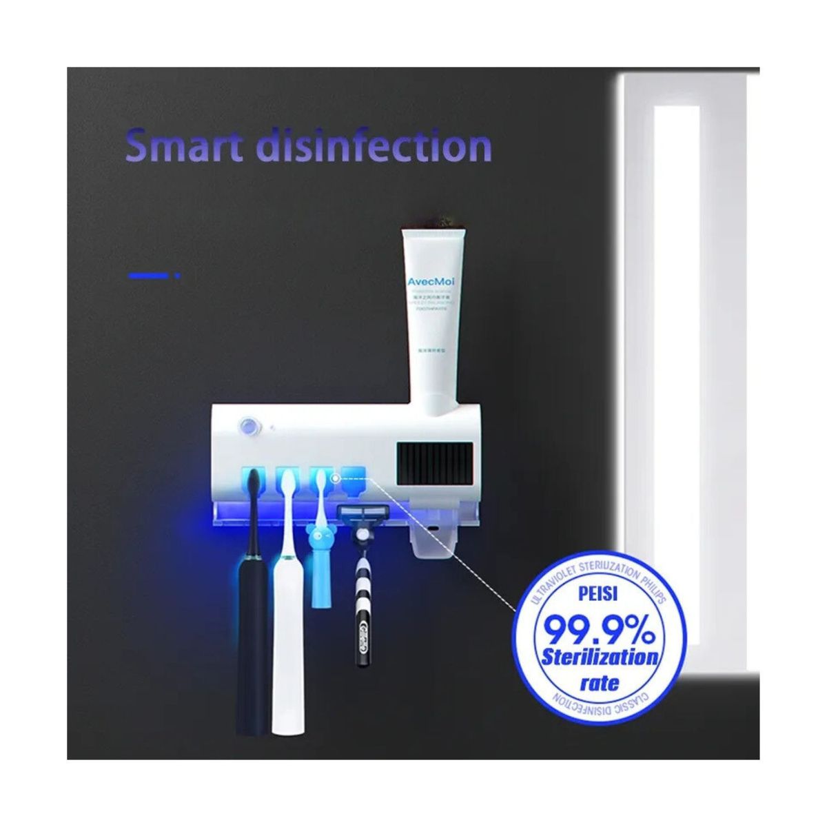 ROHS - Porta esterilizador de cepillos Inteligente con proteccion UV