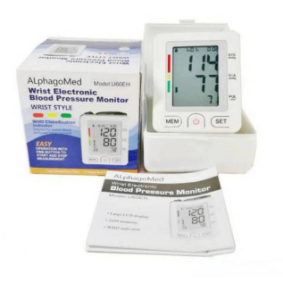 GENERICO - Monitor de presión arterial Digital de Muñeca Alphagomed