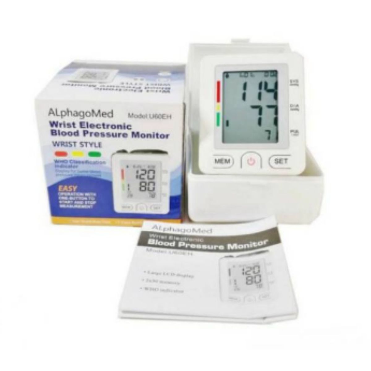 GENERICO - Monitor de presión arterial Digital de Muñeca Alphagomed