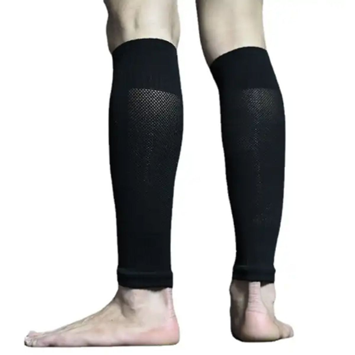 GENERICO - Medias Deportivas Cortadas de Fútbol Sin Pies - Negro