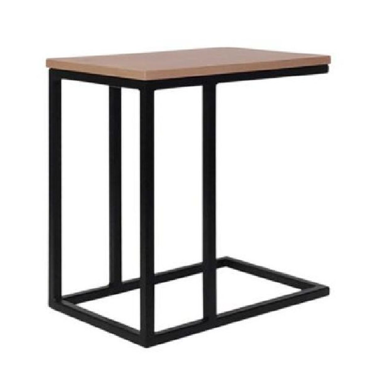 ZIYAZ - Escritorio Auxiliar Tipo C 50x30x45 ROVERE   B NEGRO