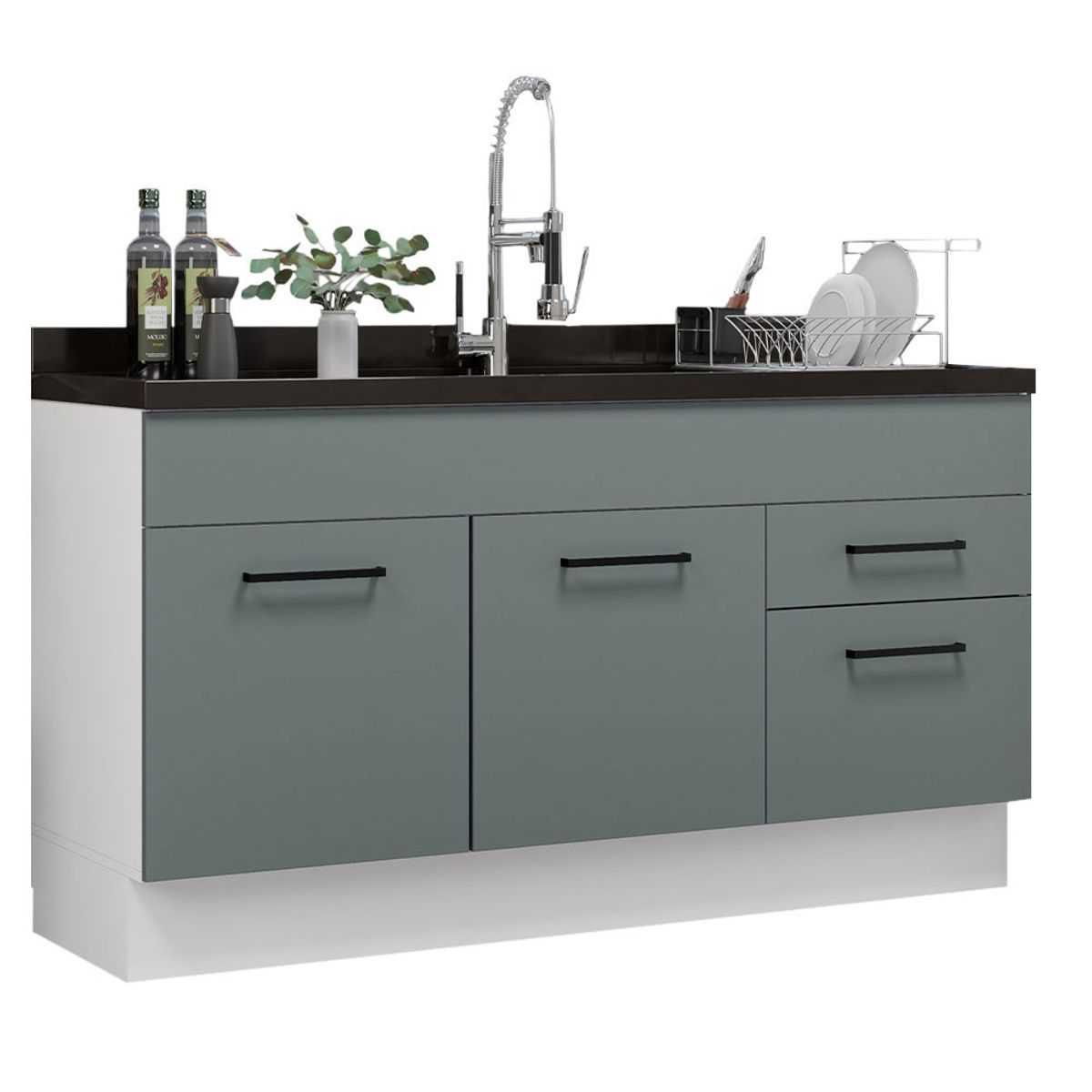 MADESA - Mueble de Cocina Agata 150 cm - Mostrador para Lavadero