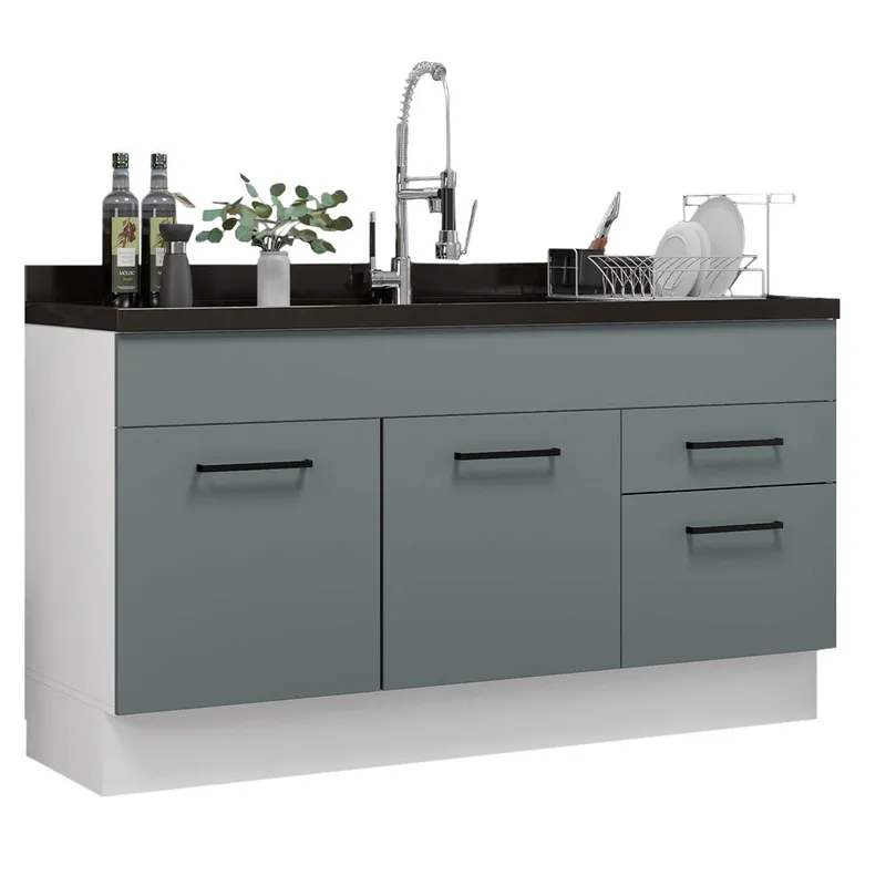 MADESA - Mueble de Cocina Agata 150 cm - Mostrador para Lavadero