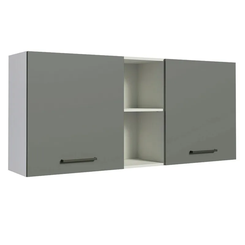 MADESA - Alacena de Cocina Agata 150 cm 2 Puertas 2 Nichos Centrales