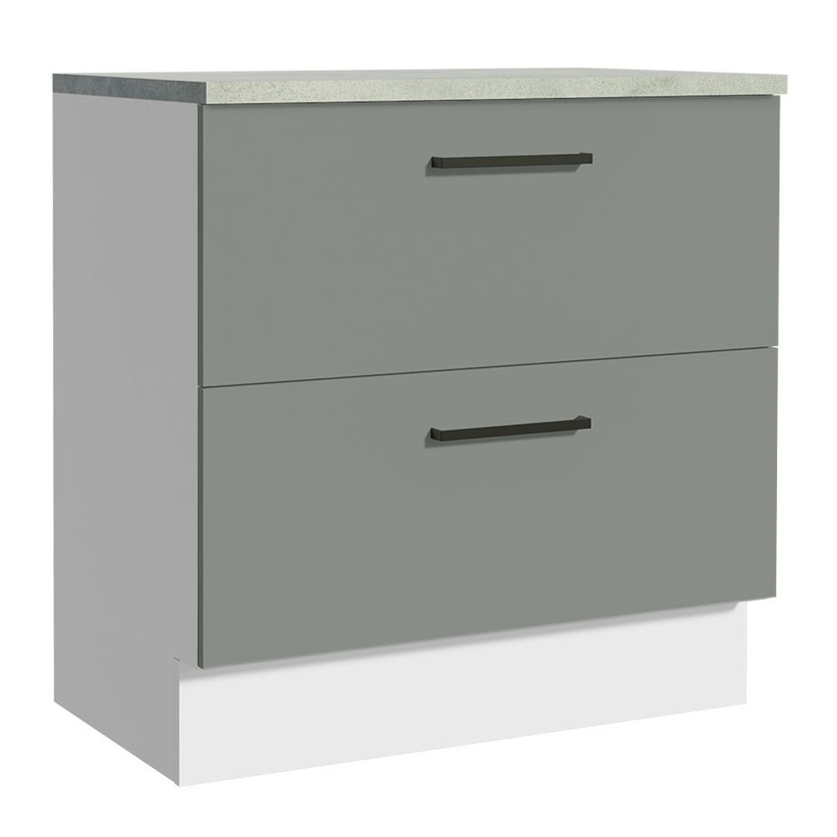 MADESA - Mueble de Cocina Agata 80 cm 2 Cajones