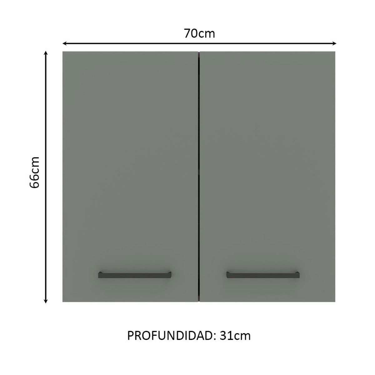 MADESA - Alacena de Cocina Agata 70 cm 2 Puertas
