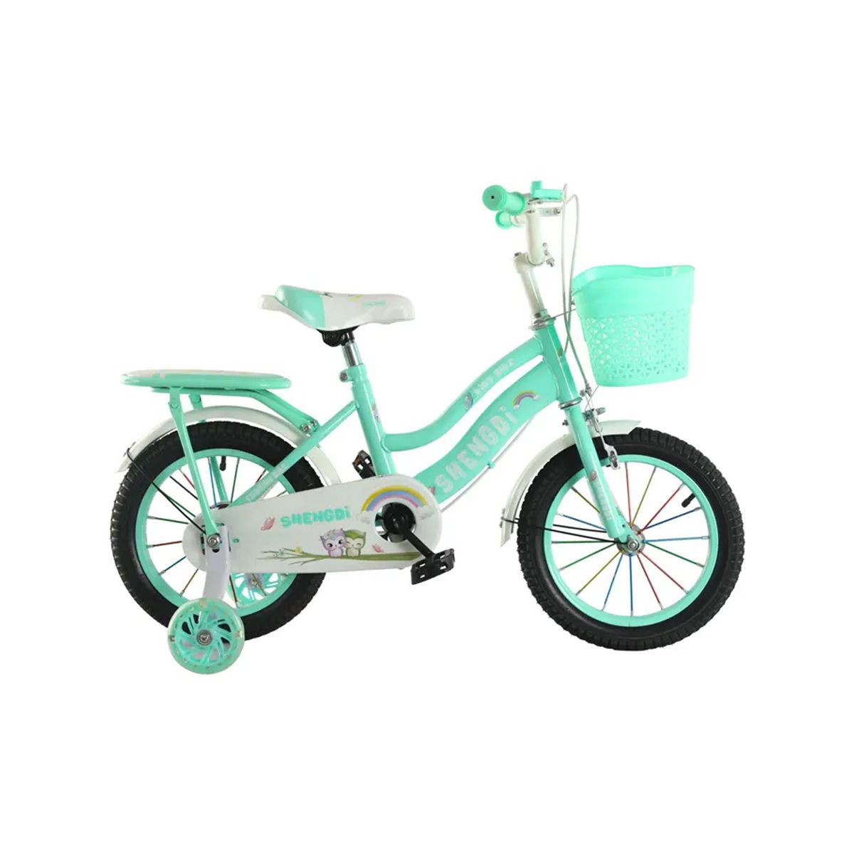 GENERICO - Bicicleta Para Niña Infantil Kids Aro12 Turquesa