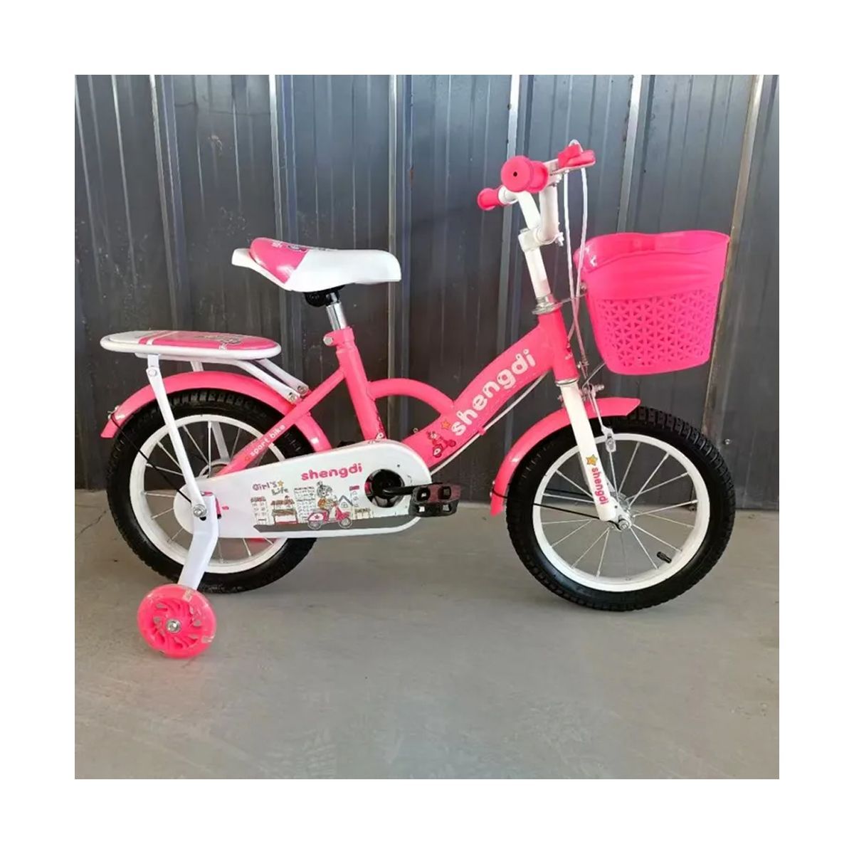 GENERICO - Bicicleta Para Niña Infantil Kids Aro12 Coral